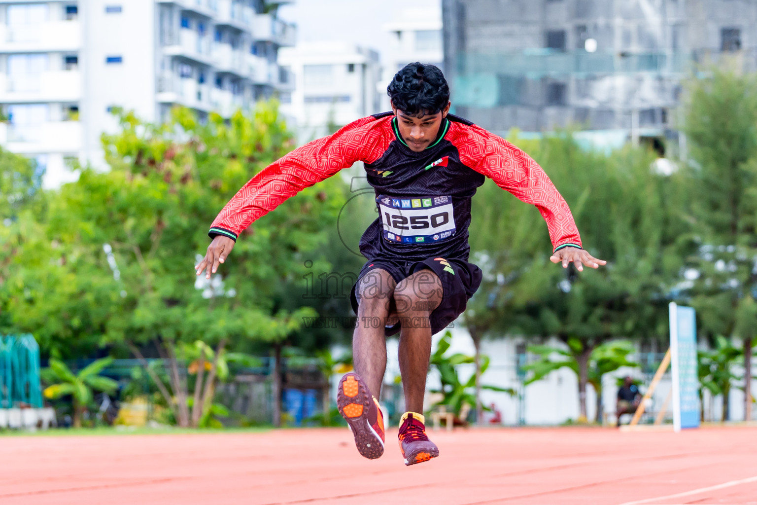 Day 3 of MWSC Interschool Athletics Championships 2024 held in Hulhumale Running Track, Hulhumale, Maldives on Monday, 11th November 2024. Photos by:  Nausham Waheed / Images.mv