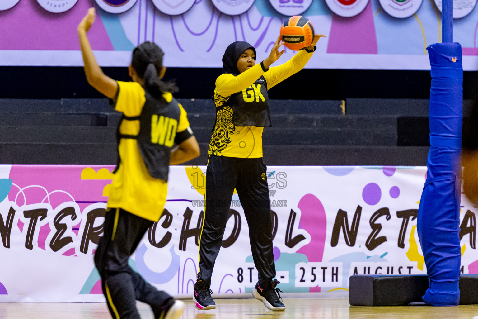 Day 6 of 25th Inter-School Netball Tournament was held in Social Center at Male', Maldives on Thursday, 15th August 2024. Photos: Nausham Waheed / images.mv