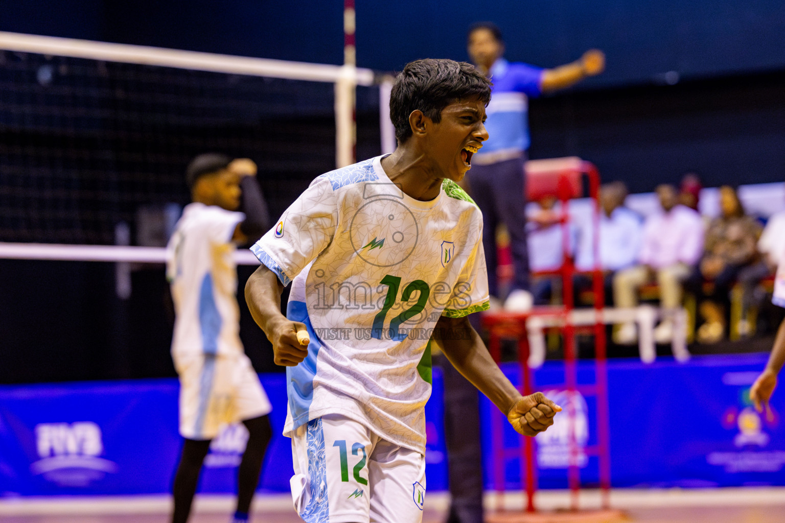 Finals of Interschool Volleyball Tournament 2024 was held in Social Center at Male', Maldives on Friday, 6th December 2024. Photos: Nausham Waheed / images.mv