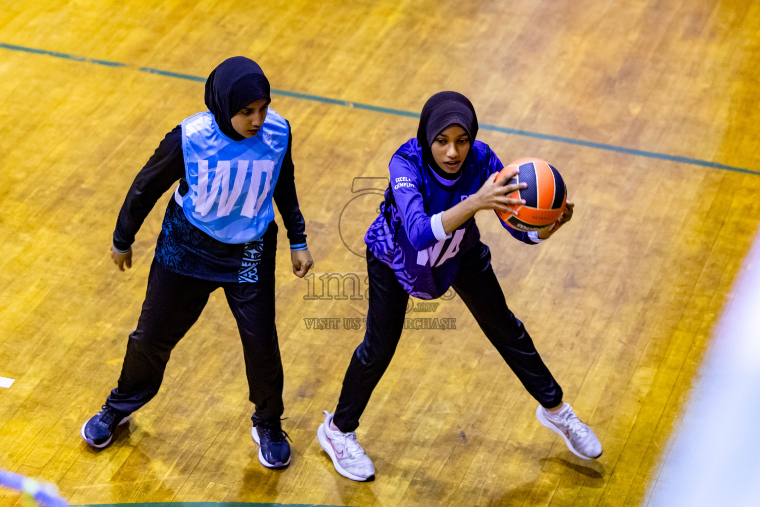 Day 3 of 25th Inter-School Netball Tournament was held in Social Center at Male', Maldives on Sunday, 11th August 2024. Photos: Nausham Waheed / images.mv