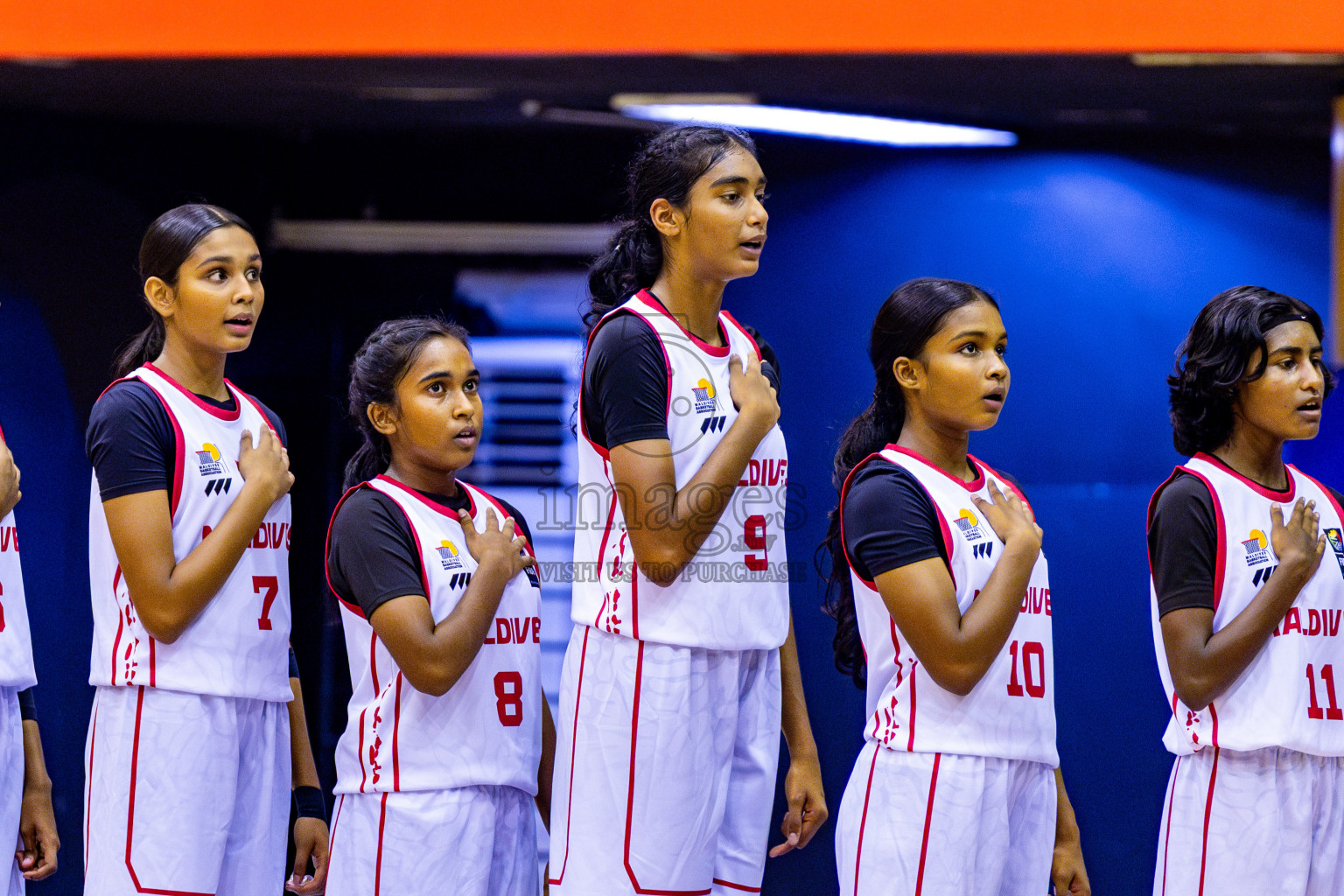 Maldives vs Bangladesh in Day 1 of Under 16 Woman's Asian Cup SABA Qualifiers 2025 was held in Social Center, Male', Maldives on 12th June 2025. Photos: Nausham Waheed / images.mv