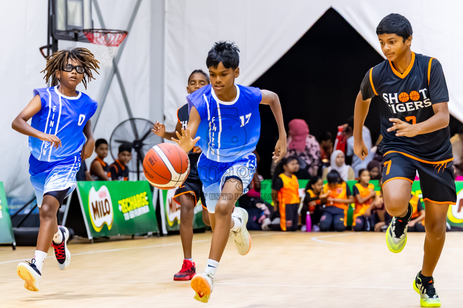 Day 2 of Milo 5 x 5 Junior Challenge 2025 - Basketball tournament held in Basketball Training Center, Male', Maldives on Friday, 10th October 2025. Photos by: Nausham Waheed / Images.mv