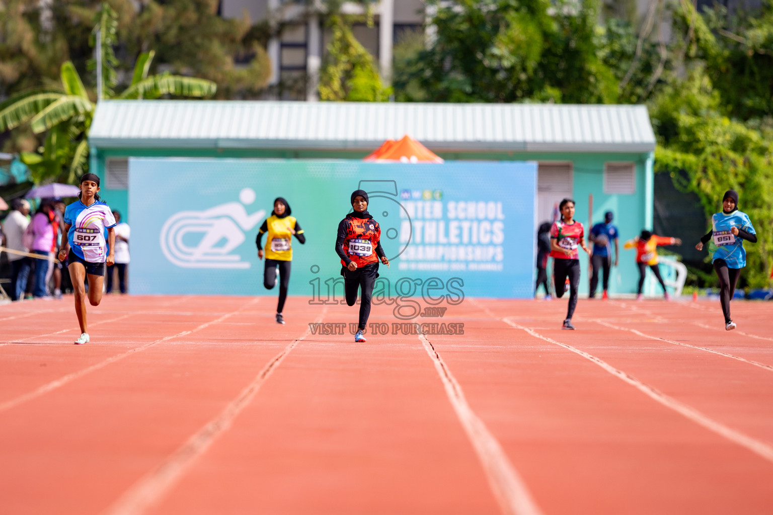 Day 3 of MWSC Interschool Athletics Championships 2024 held in Hulhumale Running Track, Hulhumale, Maldives on Monday, 11th November 2024. 
Photos by: Hassan Simah / Images.mv