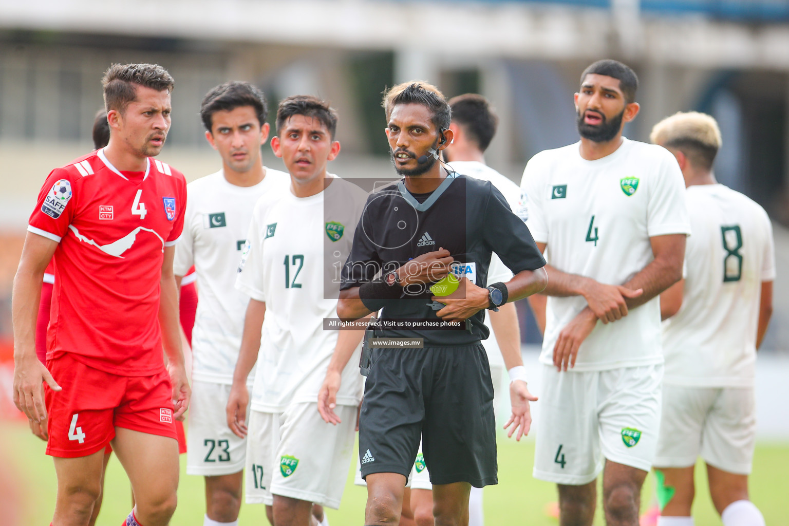 Nepal vs Pakistan in SAFF Championship 2023 held in Sree Kanteerava Stadium, Bengaluru, India, on Tuesday, 27th June 2023. Photos: Nausham Waheed, Hassan Simah / images.mv