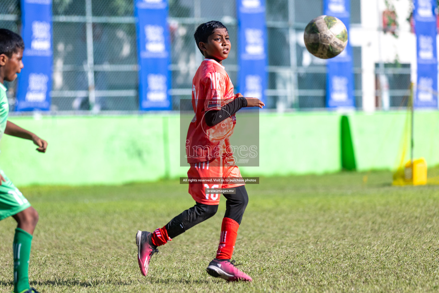 Day 3 of Nestle Kids Football Fiesta, held in Henveyru Football Stadium, Male', Maldives on Friday, 13th October 2023 Photos: Nausham Waheed/ images.mv