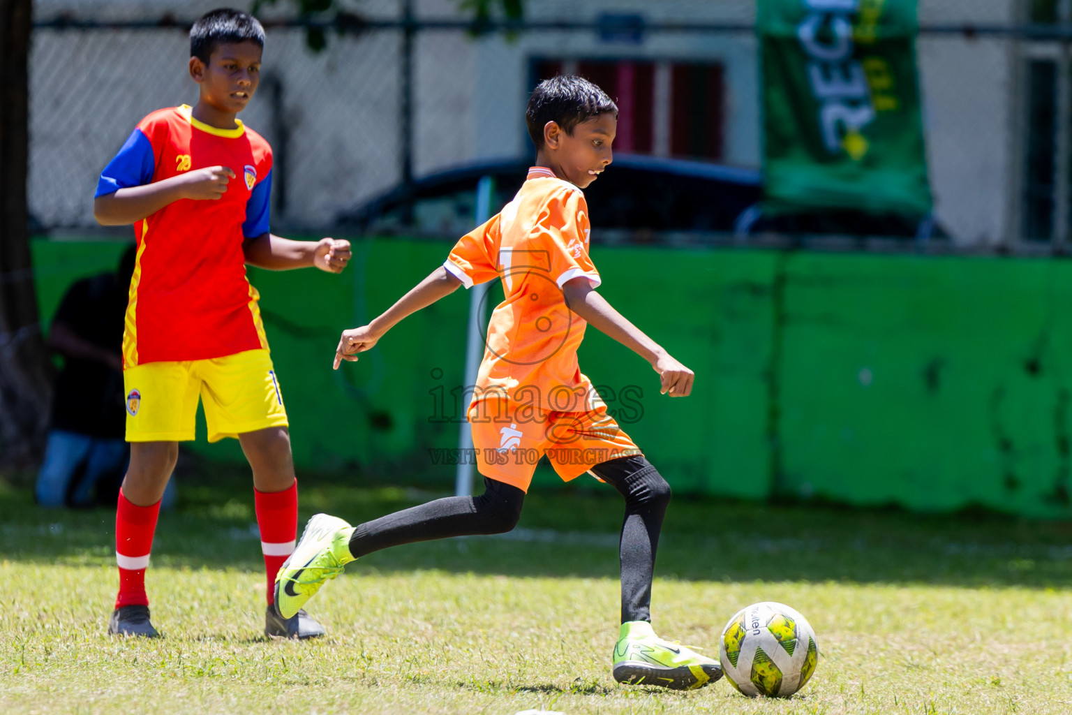 Day 3 of MILO Academy Championship 2025 (U-12) was held at Henveiru Stadium in Male', Maldives on Saturday, 3rd May 2025. Photos: Nausham Waheed / images.mv