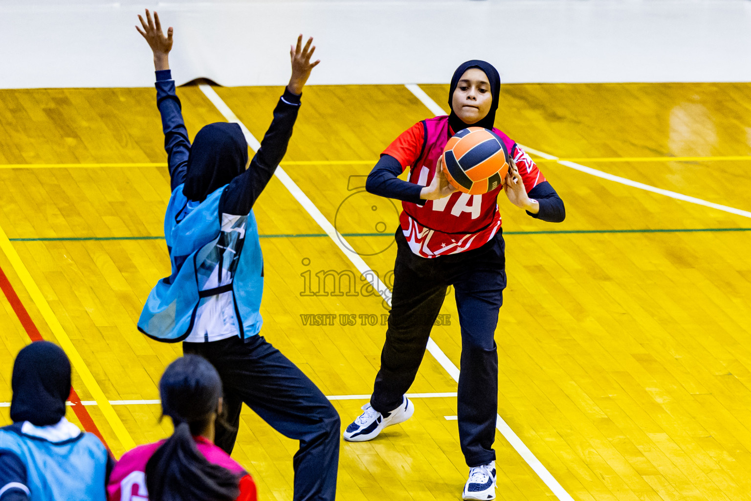 Day 14 of 25th Inter-School Netball Tournament was held in Social Center at Male', Maldives on Sunday, 25th August 2024. Photos: Nausham Waheed / images.mv