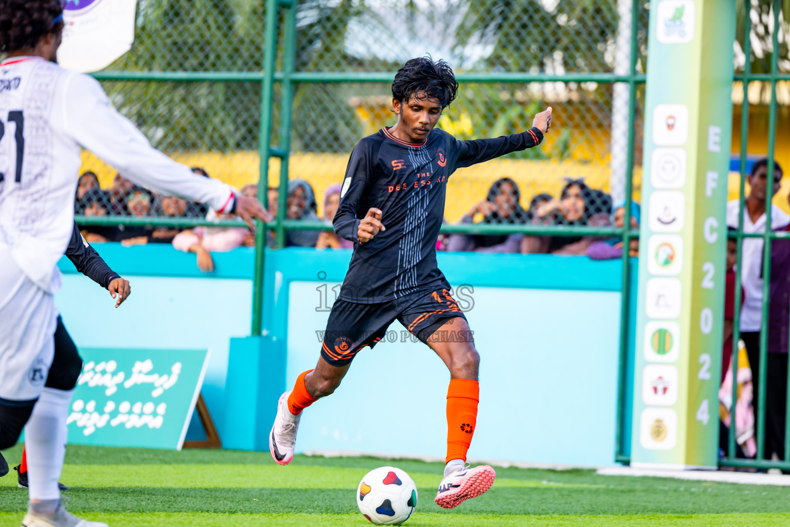 Kovigoani vs Dee Ess Kay in Day 2 of Laamehi Dhiggaru Ekuveri Futsal Challenge 2024 was held on Saturday, 27th July 2024, at Dhiggaru Futsal Ground, Dhiggaru, Maldives Photos: Nausham Waheed / images.mv