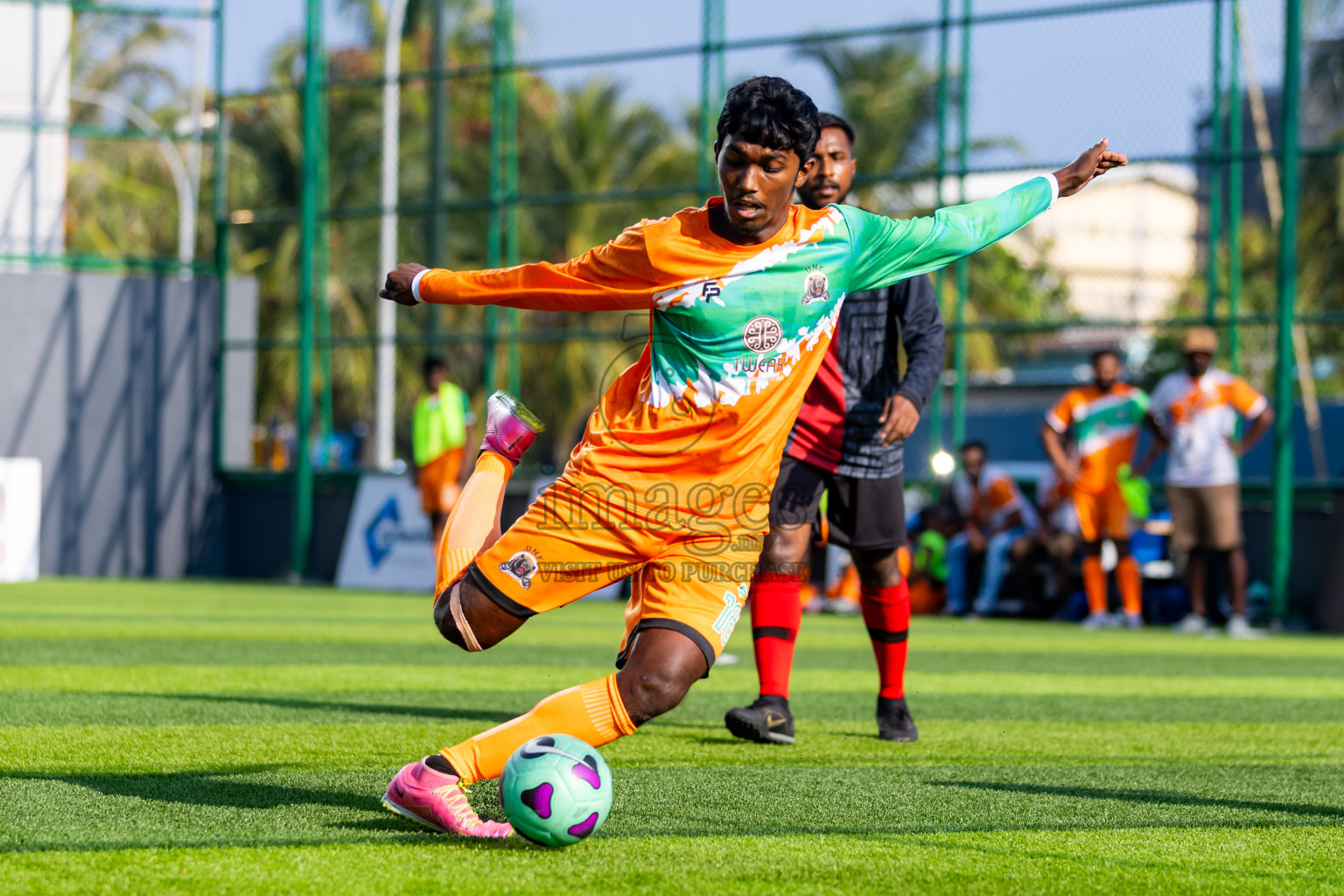 BOWS vs UNF in Day 2 of BG Futsal Challenge 2024 was held on Wednesday, 13th March 2024, in Male', Maldives Photos: Nausham Waheed / images.mv