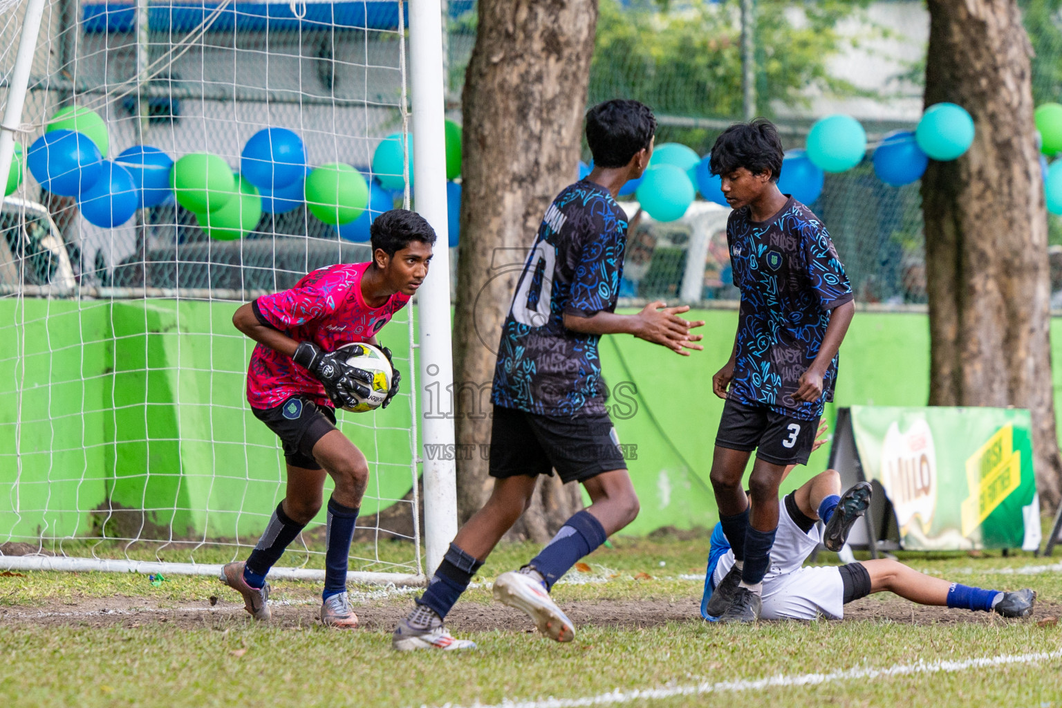 Day 4 of MILO Academy Championship 2024 (U-14) was held in Henveyru Stadium, Male', Maldives on Sunday, 3rd November 2024. Photos: Hassan Simah / Images.mv