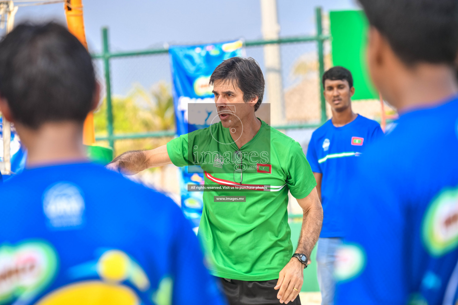 Vollyball players trainning session with Giba Photos by Nausham waheed