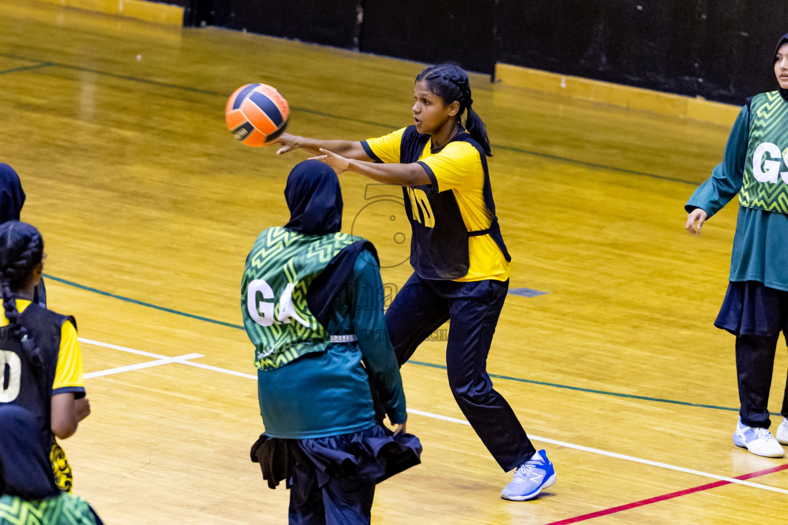 Day 2 of 25th Inter-School Netball Tournament was held in Social Center at Male', Maldives on Saturday, 10th August 2024. Photos: Nausham Waheed / images.mv