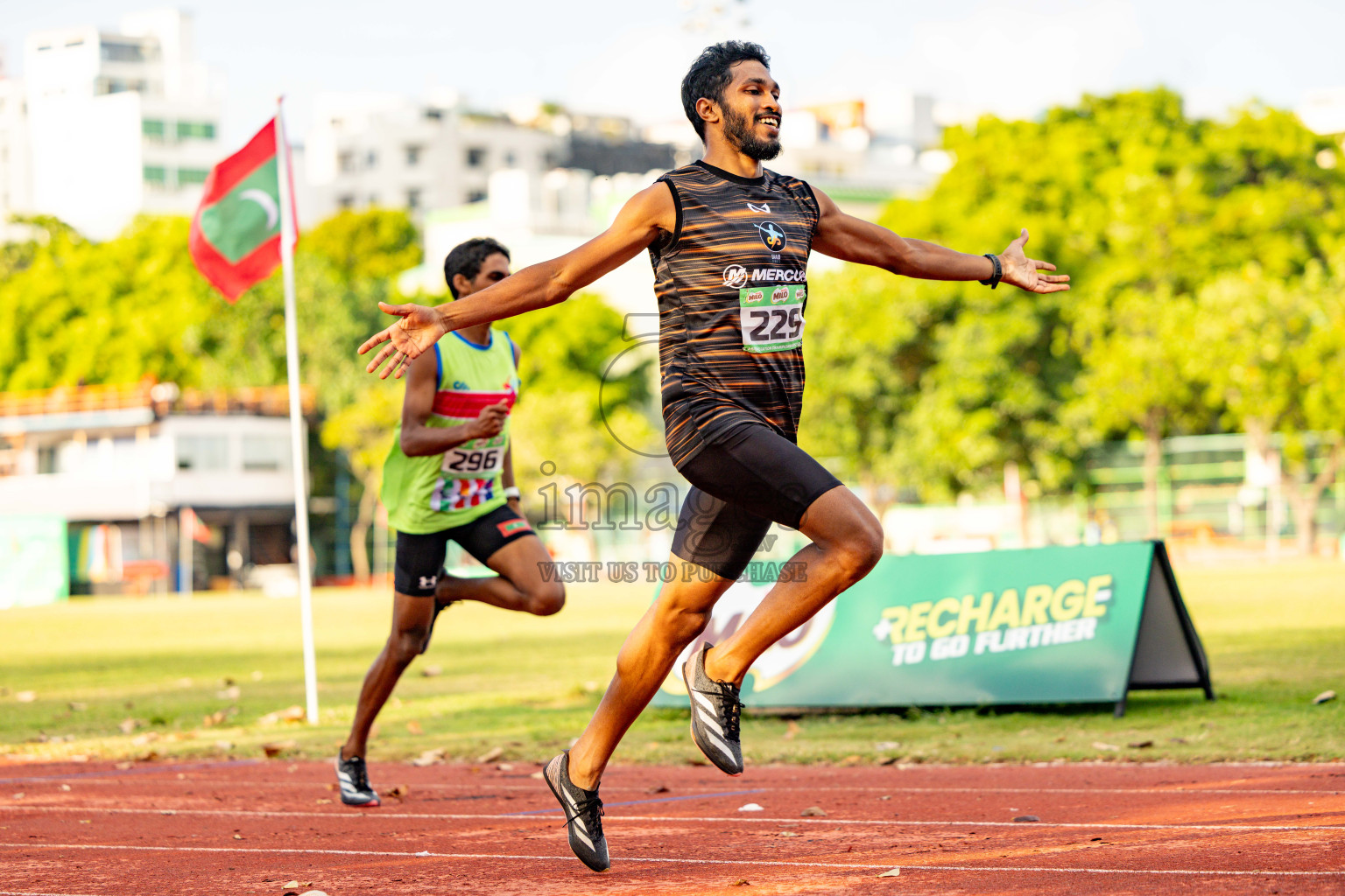 Day 2 of 12th Milo Association Championships was held in Ekuveni Track at Male', Maldives on Friday, 25th April 2025. Photos: Hassan Simah / images.mv