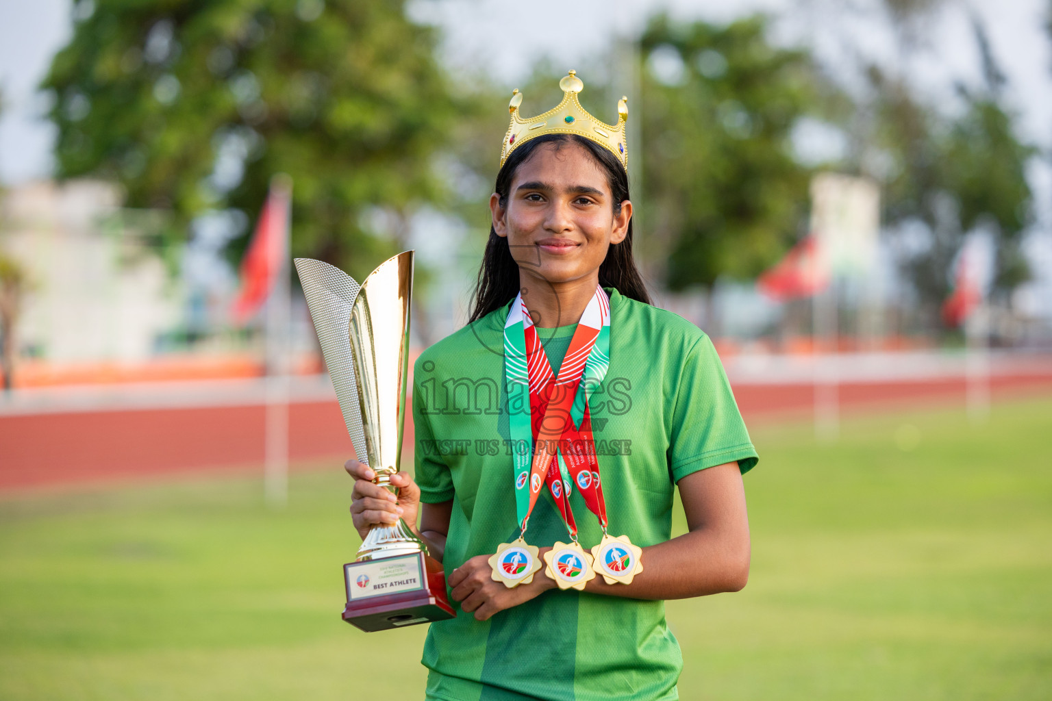 Day 3 of 33rd National Athletics Championship was held in Ekuveni Track at Male', Maldives on Saturday, 7th September 2024. Photos: Suaadh Abdul Sattar / images.mv