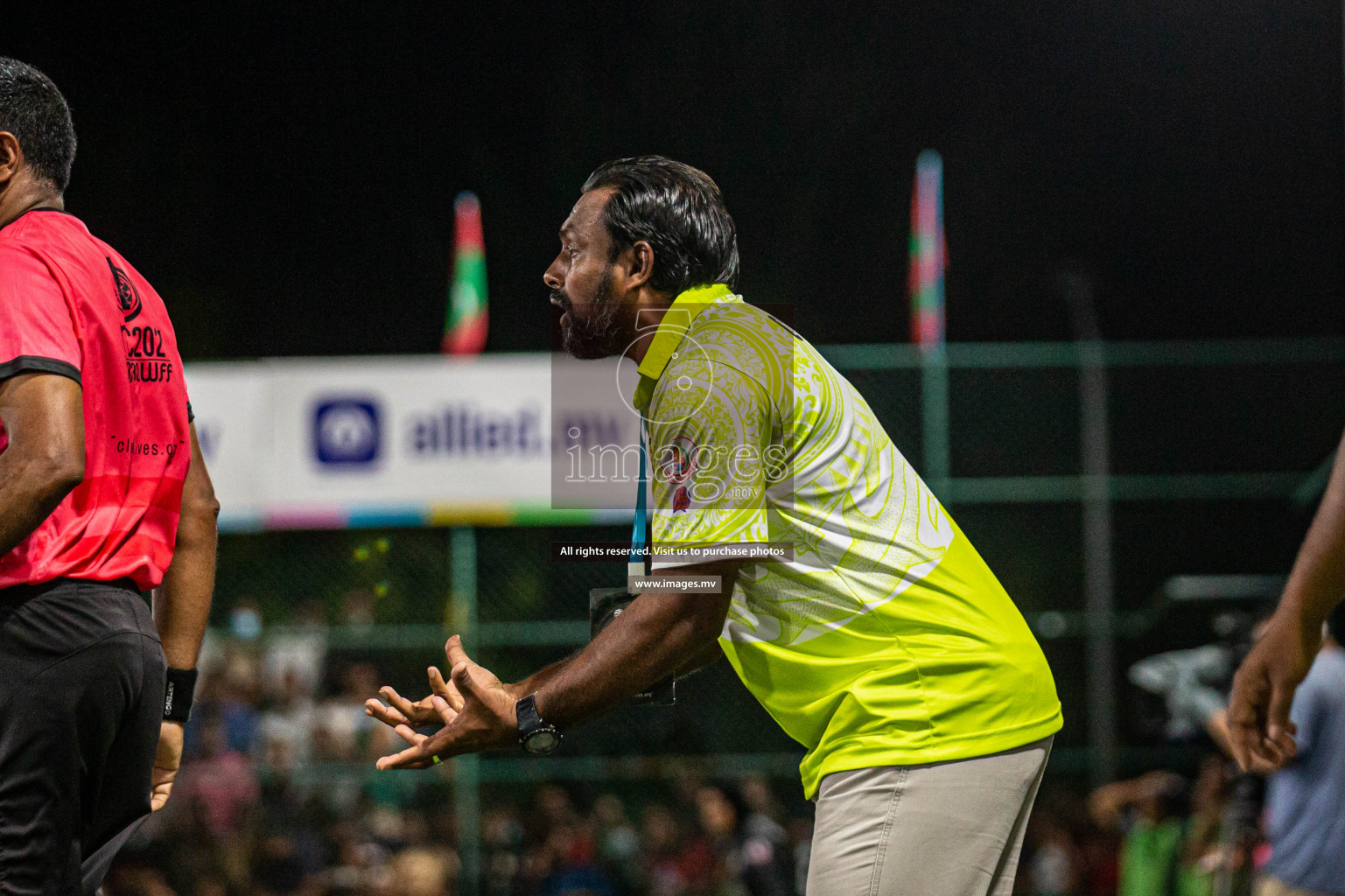 Club WAMCO vs DSC in the Semi Finals of 18/30 Women's Futsal Fiesta 2021 held in Hulhumale, Maldives on 14th December 2021. Photos: Shu Abdul Sattar / images.mv