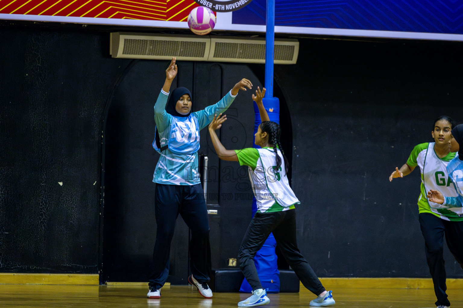 Day 3 of Inter-School Netball Tournament 2025 was held in Social Center Indoor Hall on Monday, 20th October 2025. Photos: Ismail Thoriq / images.mv