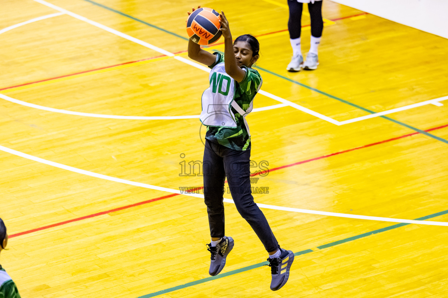 Day 1 of 25th Milo Inter-School Netball Tournament was held in Social Center at Male', Maldives on Thursday, 8th August 2024. Photos: Nausham Waheed / images.mv