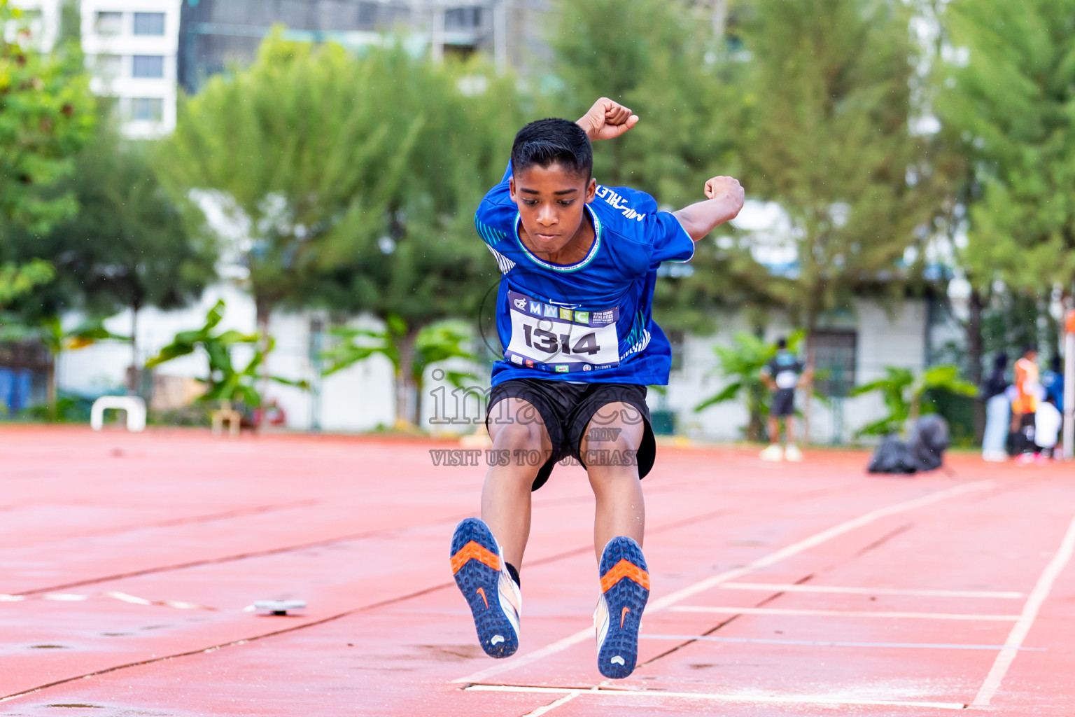 Day 3 of MWSC Interschool Athletics Championships 2024 held in Hulhumale Running Track, Hulhumale, Maldives on Monday, 11th November 2024. Photos by:  Nausham Waheed / Images.mv