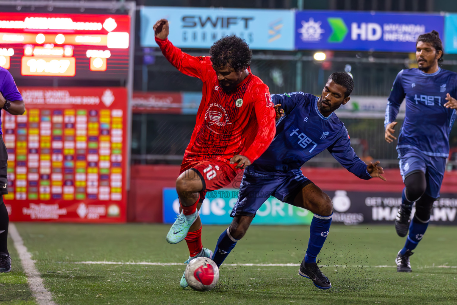 AA Feridhoo vs AA Mathiveri in Day 11 of Golden Futsal Challenge 2024 was held on Thursday, 25th January 2024, in Hulhumale', Maldives
Photos: Ismail Thoriq / images.mv