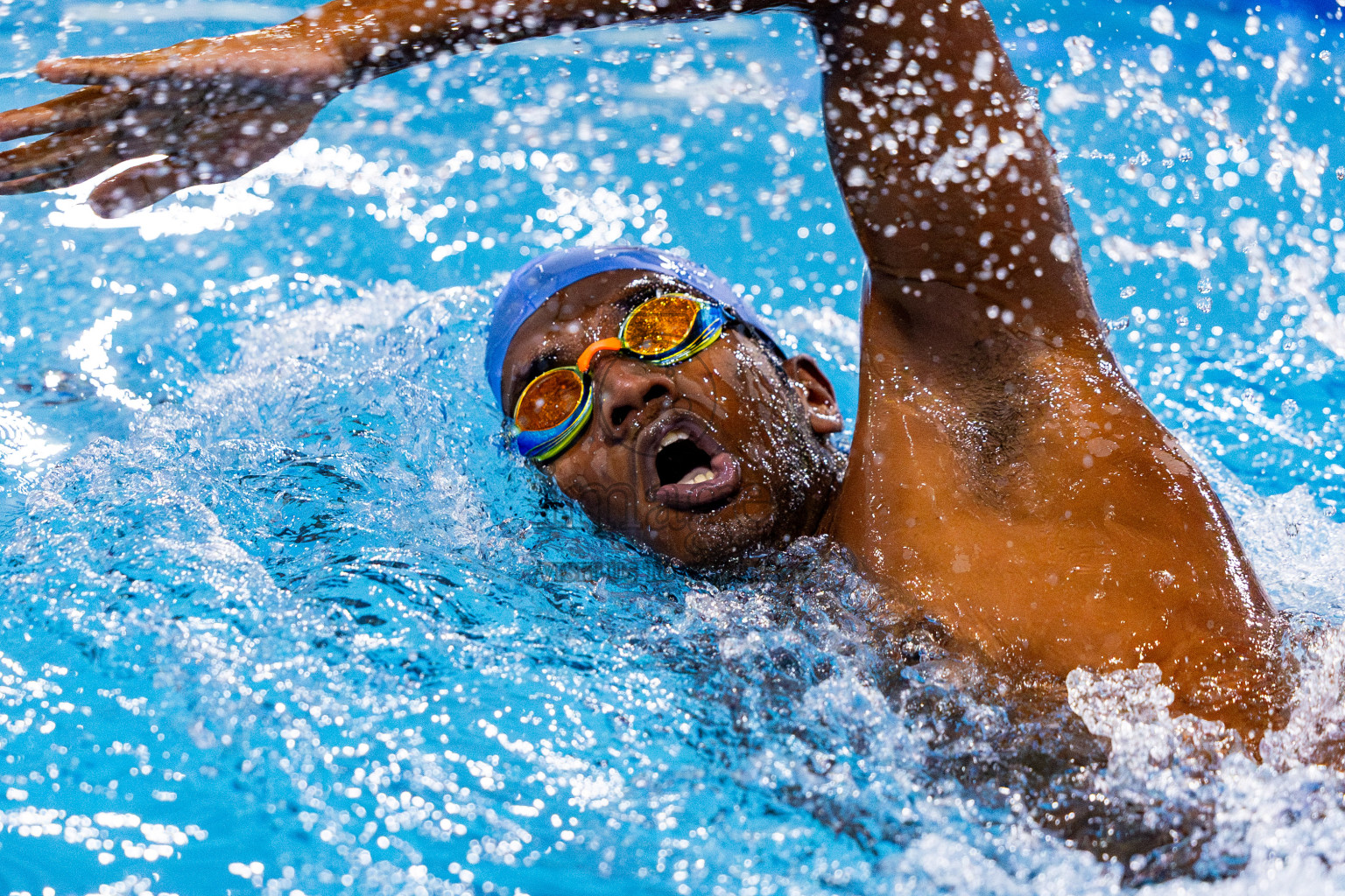 Day 3 of National Swimming Competition 2024 held in Hulhumale', Maldives on Sunday, 15th December 2024. Photos: Nausham Waheed/ images.mv