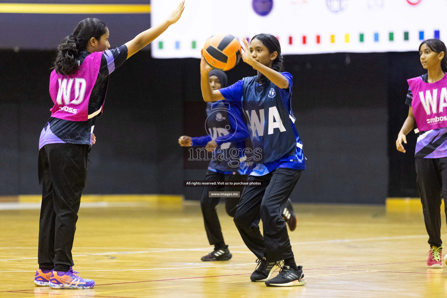 Day 10 of 24th Interschool Netball Tournament 2023 was held in Social Center, Male', Maldives on 5th November 2023. Photos: Nausham Waheed / images.mv