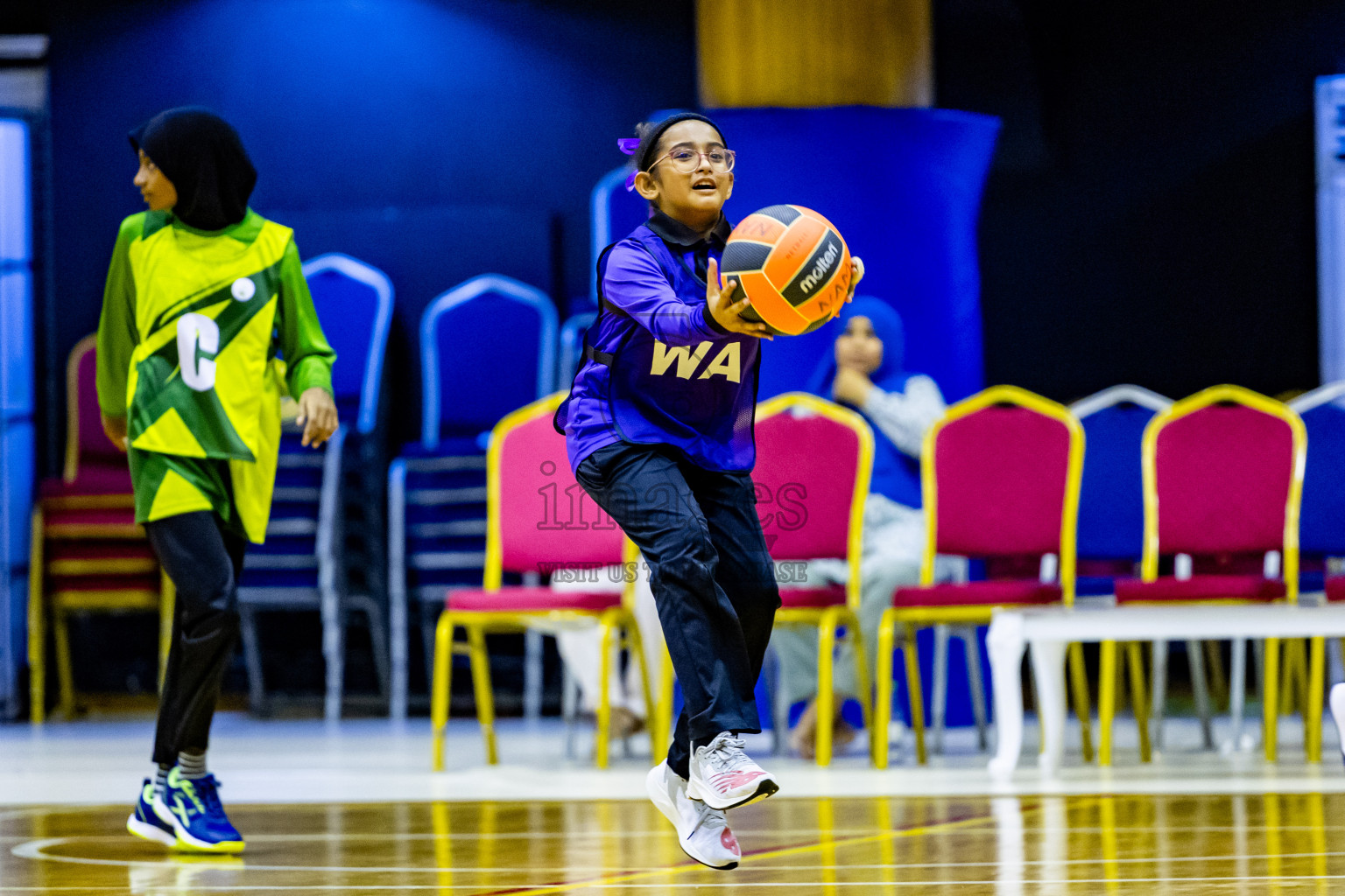 Day 3 of 25th Inter-School Netball Tournament was held in Social Center at Male', Maldives on Sunday, 11th August 2024. Photos: Nausham Waheed / images.mv