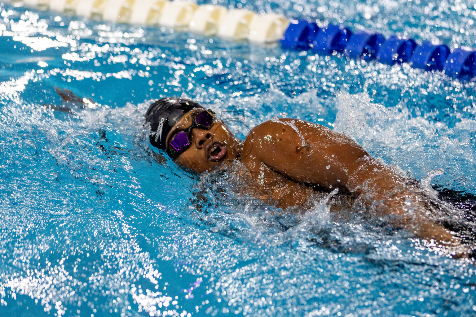 Day 2 of National Swimming Competition 2024 held in Hulhumale', Maldives on Saturday, 14th December 2024. Photos: Hassan Simah / images.mv