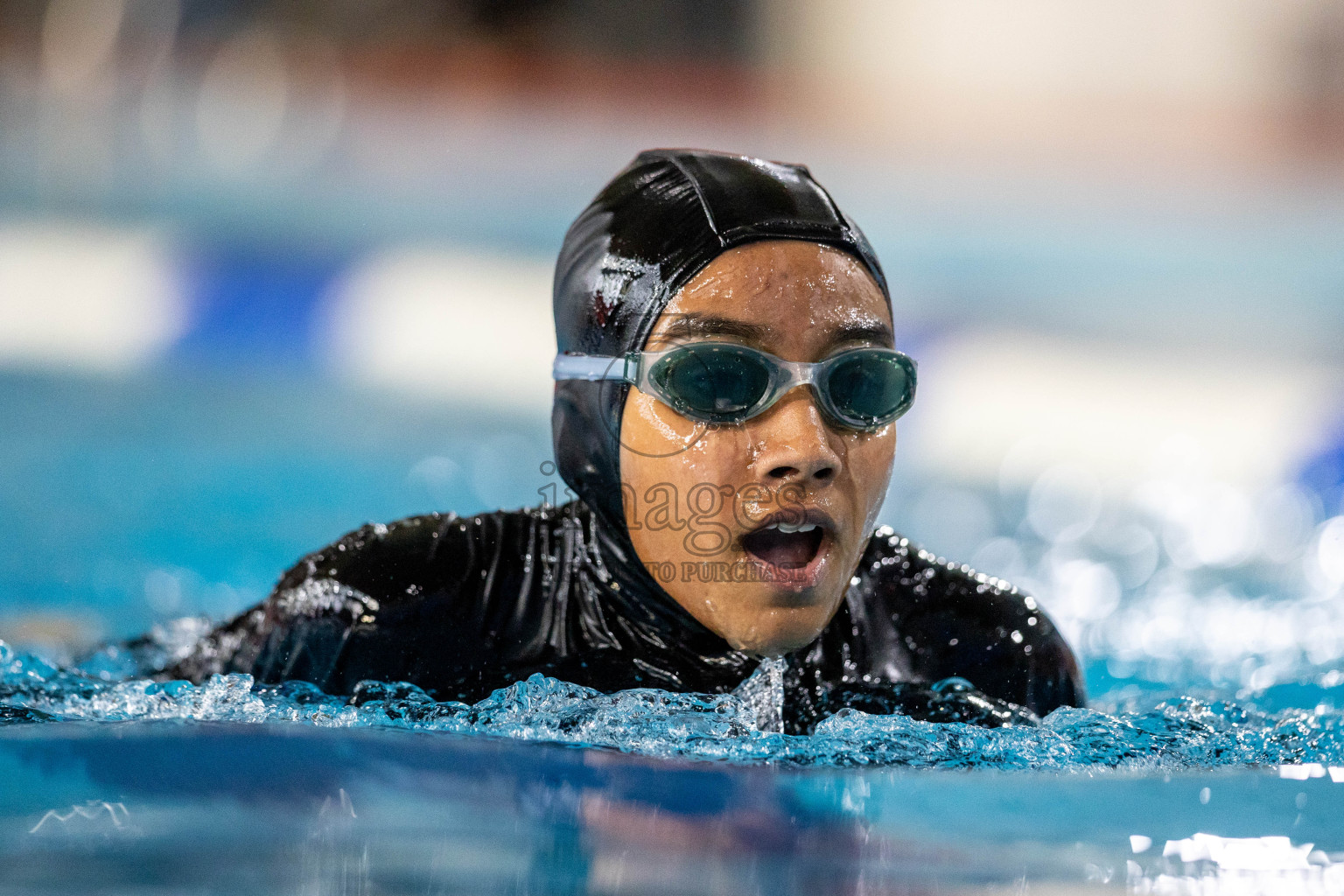 Day 1 of 20th Inter-school Swimming Competition 2024 held in Hulhumale', Maldives on Saturday, 12th October 2024. Photos: Ismail Thoriq / images.mv