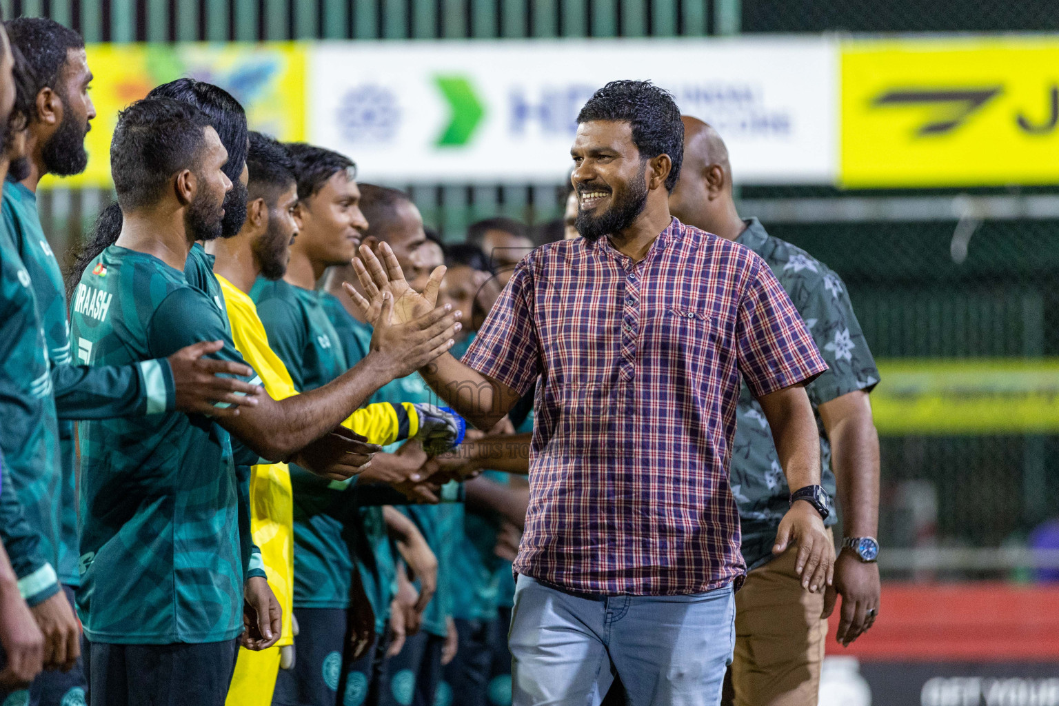 L Maabaidhoo  vs L Dhanbidhoo in Day 3 of Golden Futsal Challenge 2024 was held on Wednesday, 17th January 2024, in Hulhumale', Maldives Photos: Nausham Waheed / images.mv