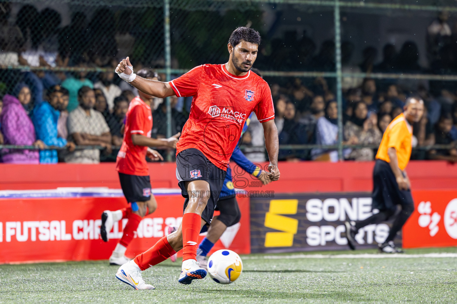 HA Hoarafushi vs HA Maarandhoo in Day 9 of Golden Futsal Challenge 2025 was held on Monday, 13th January 2025, in Hulhumale', Maldives
Photos: Ismail Thoriq / images.mv