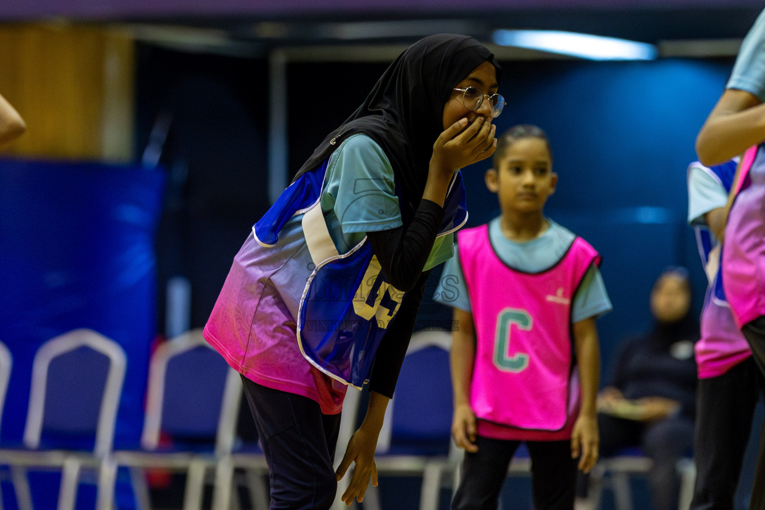 Netkids A vs Netkids B in Day 2 of 3rd Junior Championship - Netball association of Maldives, held at Social Center on Monday 20th January 2025 . Photos by Shuu Abdul Sattar