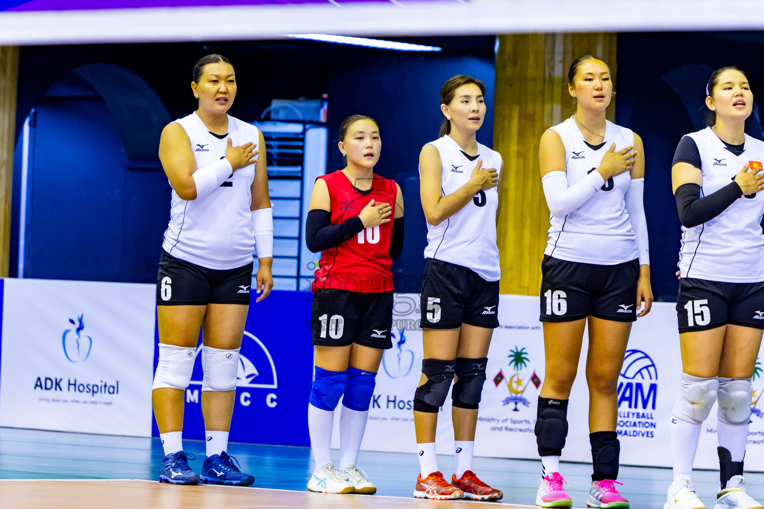 Final of CAVA Woman's Volleyball Challenge Cup 2024 was held in Social Center, Male', Maldives on Wednesday, 11th September 2024. Photos: Nausham Waheed / images.mv