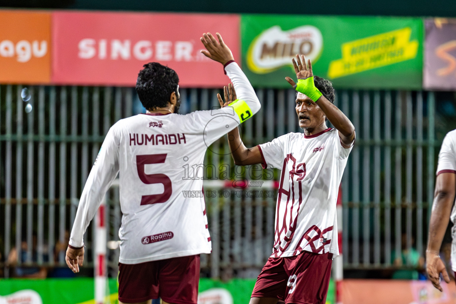 YOUTH RC vs CLUB BINARA in Club Maldives Classic 2024 held in Rehendi Futsal Ground, Hulhumale', Maldives on Tuesday, 10th September 2024. 
Photos: Mohamed Mahfooz Moosa / images.mv