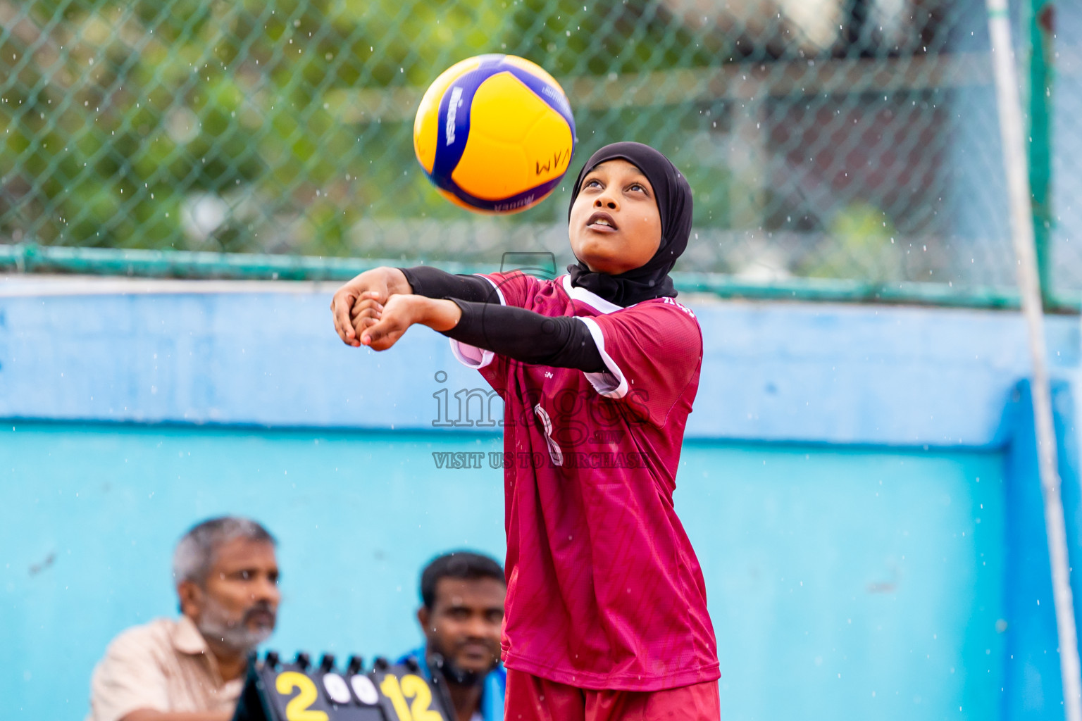Club rising star academy vs Sports club city in Milo National Junior Volleyball Championship 2025 Day 2 was held on Sunday, 23rd November 2025 at Ekuveni Turf Court Male', Maldives. Photos: Nausham Waheed / images.mv