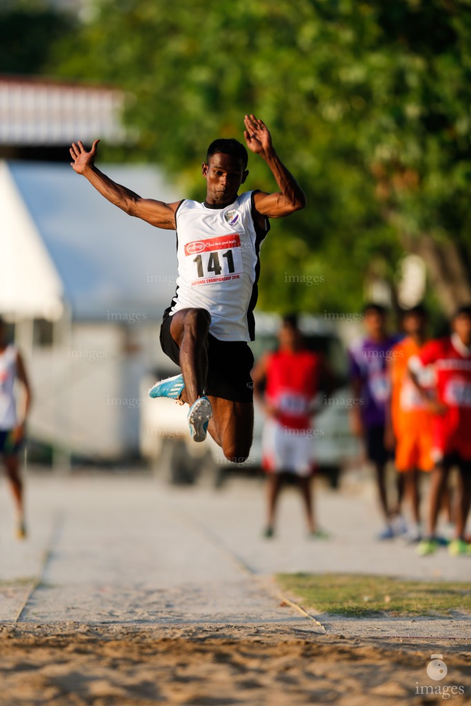 Day 1 of 26th National Athletics Championship in Male', Maldives, Thursday, October. 06, 2016.  (Images.mv Photo/ Hussain Sinan).