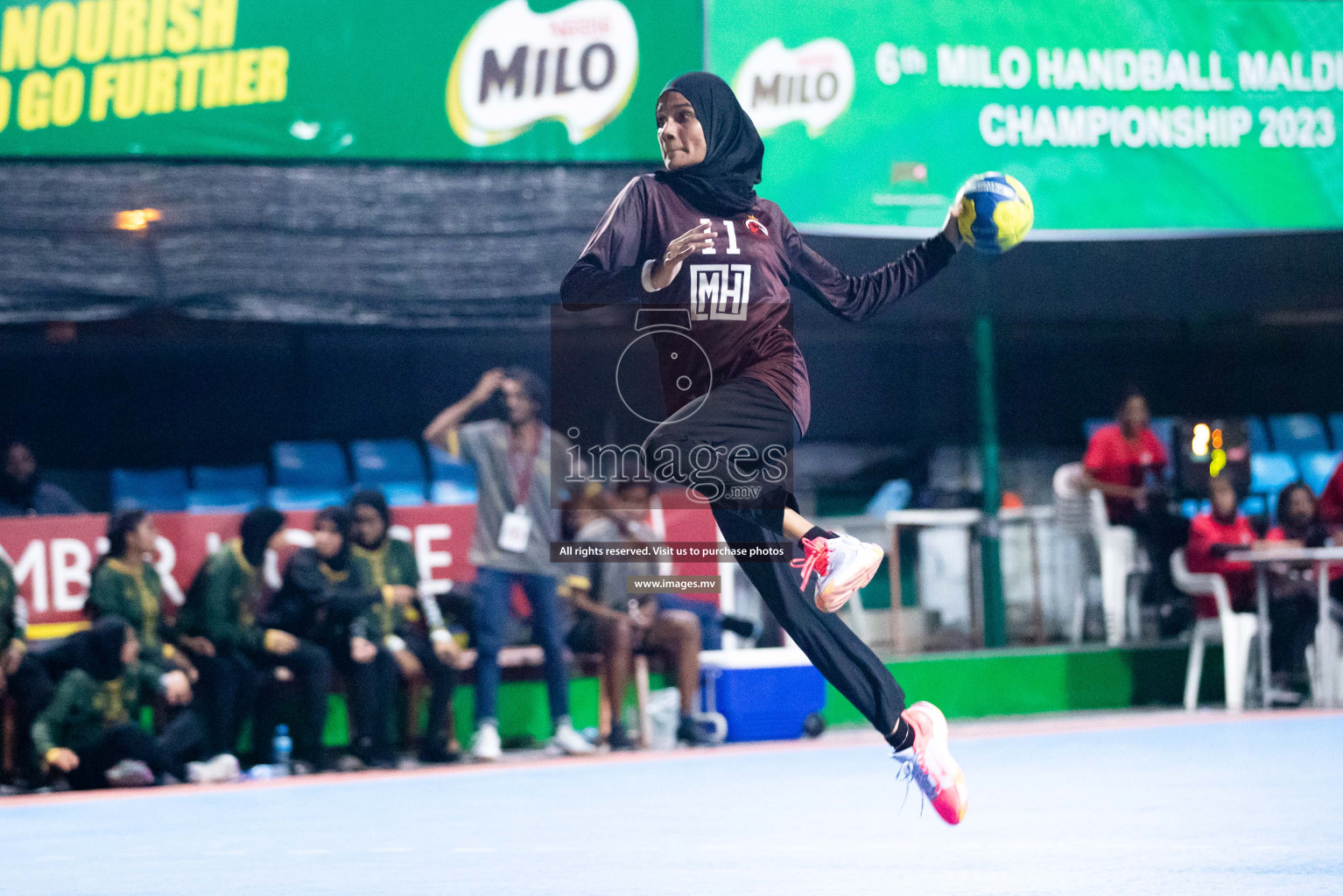 Day 5 of 6th MILO Handball Maldives Championship 2023, held in Handball ground, Male', Maldives on Friday, 24th May 2023 Photos: Shuu Abdul Sattar/ Images.mv