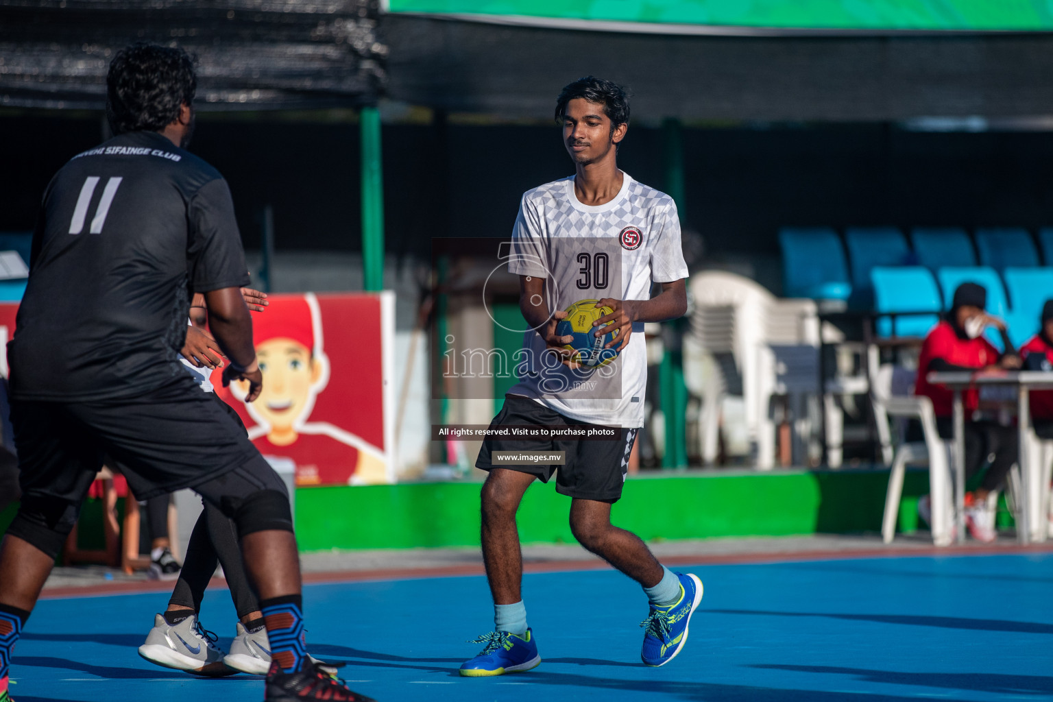 Day 9 of 6th MILO Handball Maldives Championship 2023, held in Handball ground, Male', Maldives on 28th May 2023 Photos: Nausham Waheed/ Images.mv