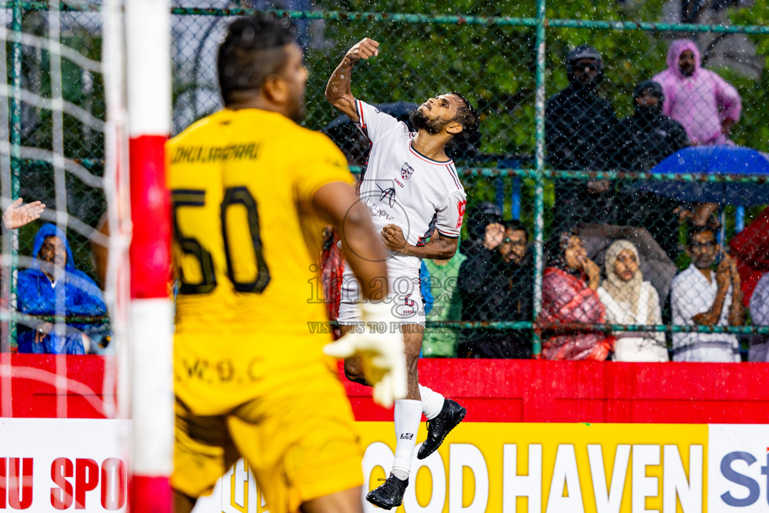 R Inguraidhoo vs R Dhuvaafaru in Day 10 of Golden Futsal Challenge 2025 was held on Tuesday, 14th January 2025, in Hulhumale', Maldives Photos: Nausham Waheed / images.mv