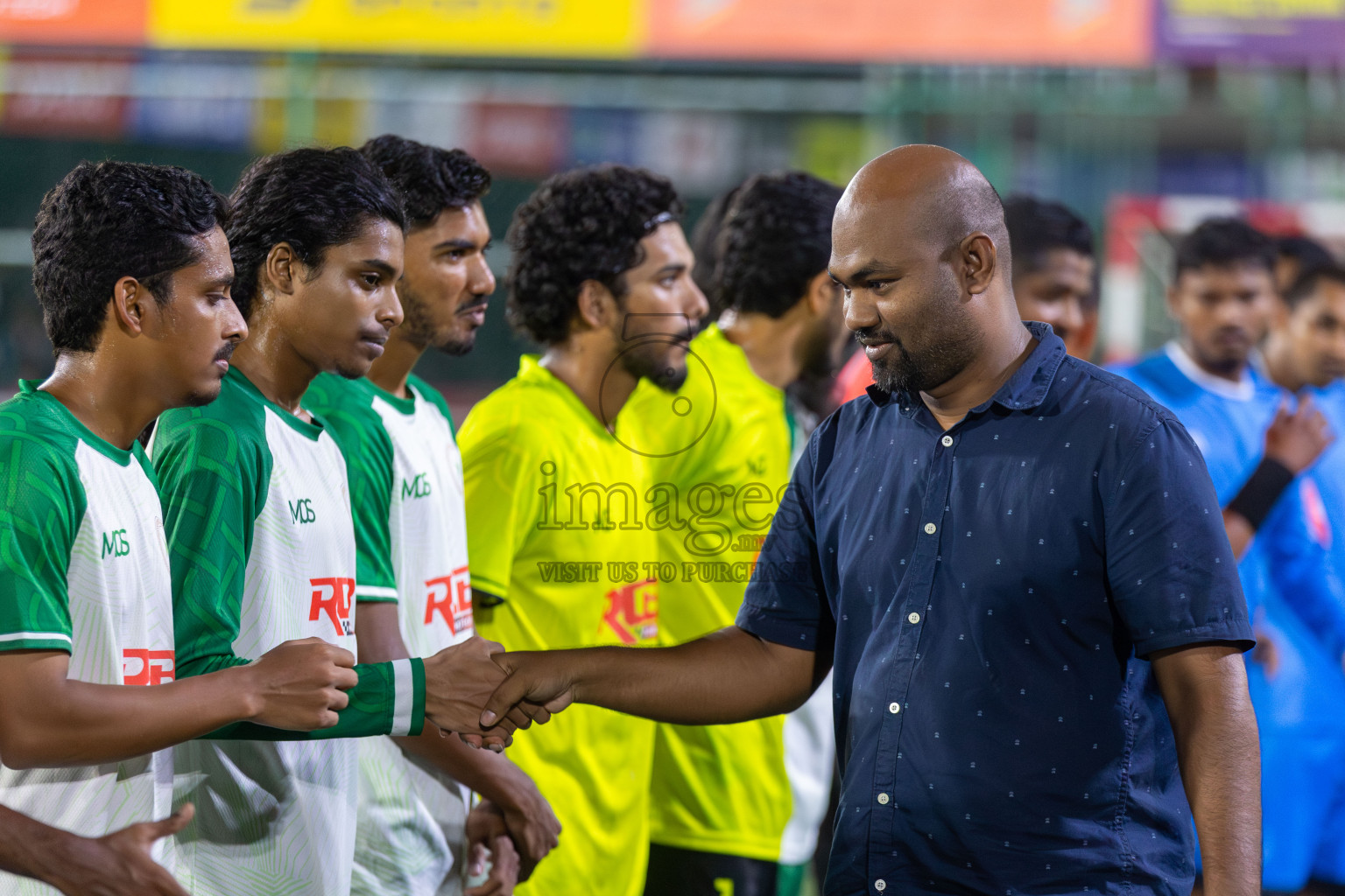 R Alifushi vs R Maduvvari in Day 8 of Golden Futsal Challenge 2024 was held on Monday, 22nd January 2024, in Hulhumale', Maldives Photos: Mohamed Mahfooz Moosa / images.mv