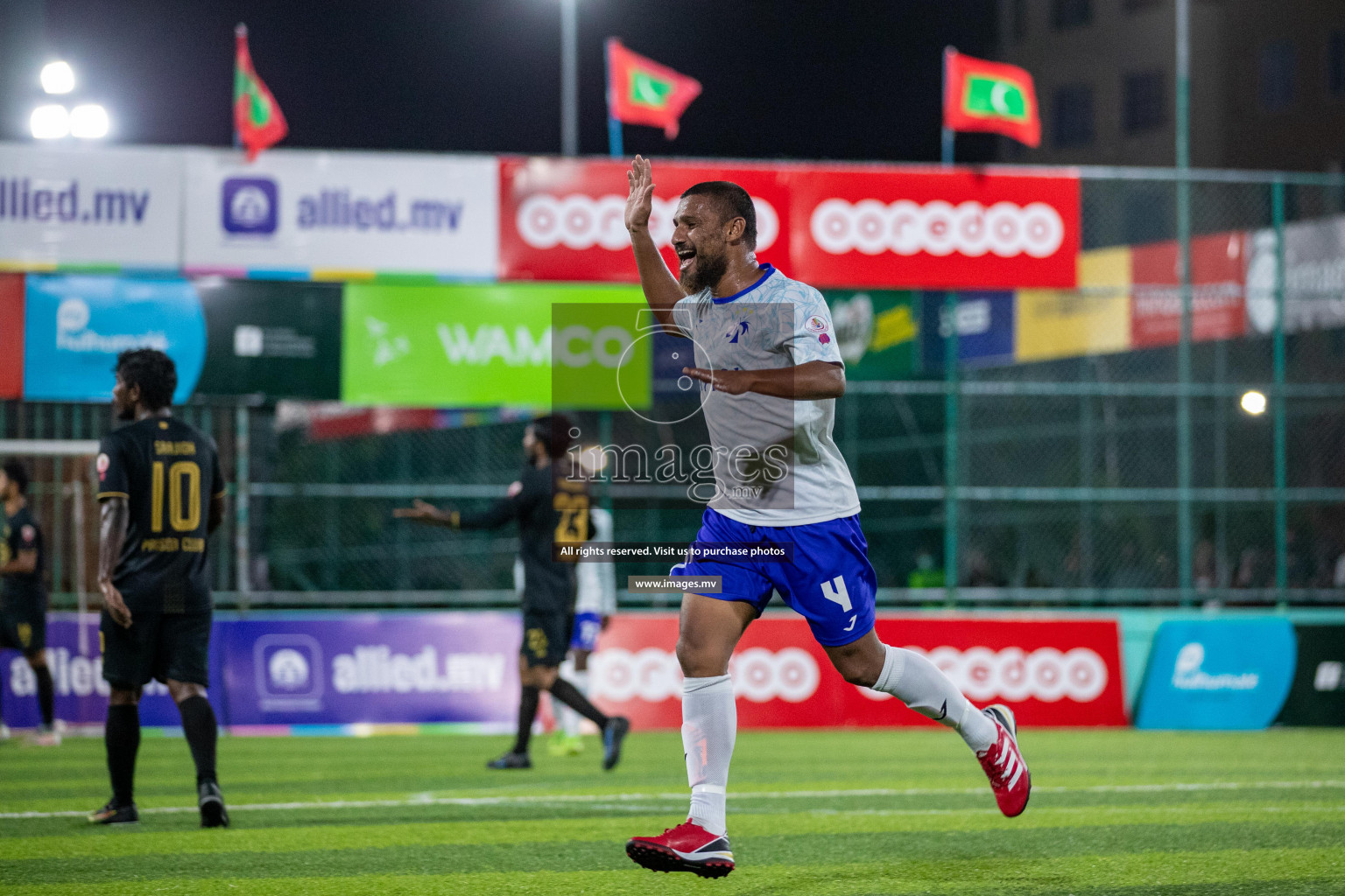 Prison Club vs MACL in the Quarter Finals of Club Maldives 2021 held at Hulhumale;, on 12th December 2021 Photos: Ismail Thoriq / images.mv