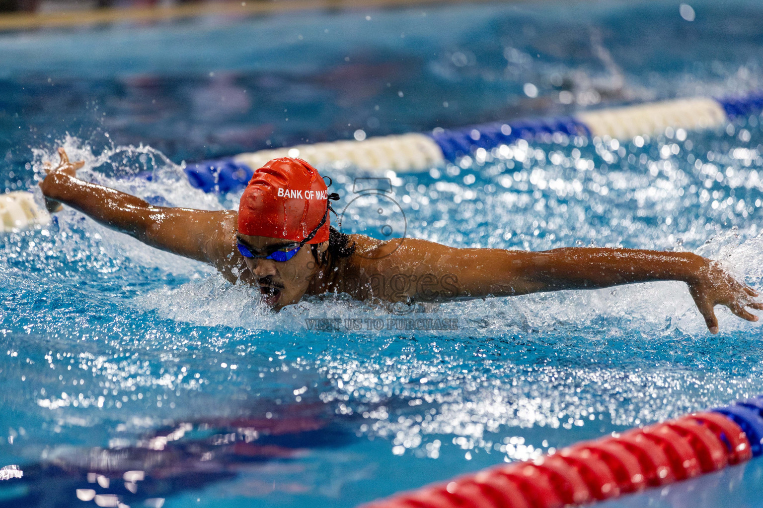 Day 2 of National Swimming Competition 2024 held in Hulhumale', Maldives on Saturday, 14th December 2024. Photos: Hassan Simah / images.mv