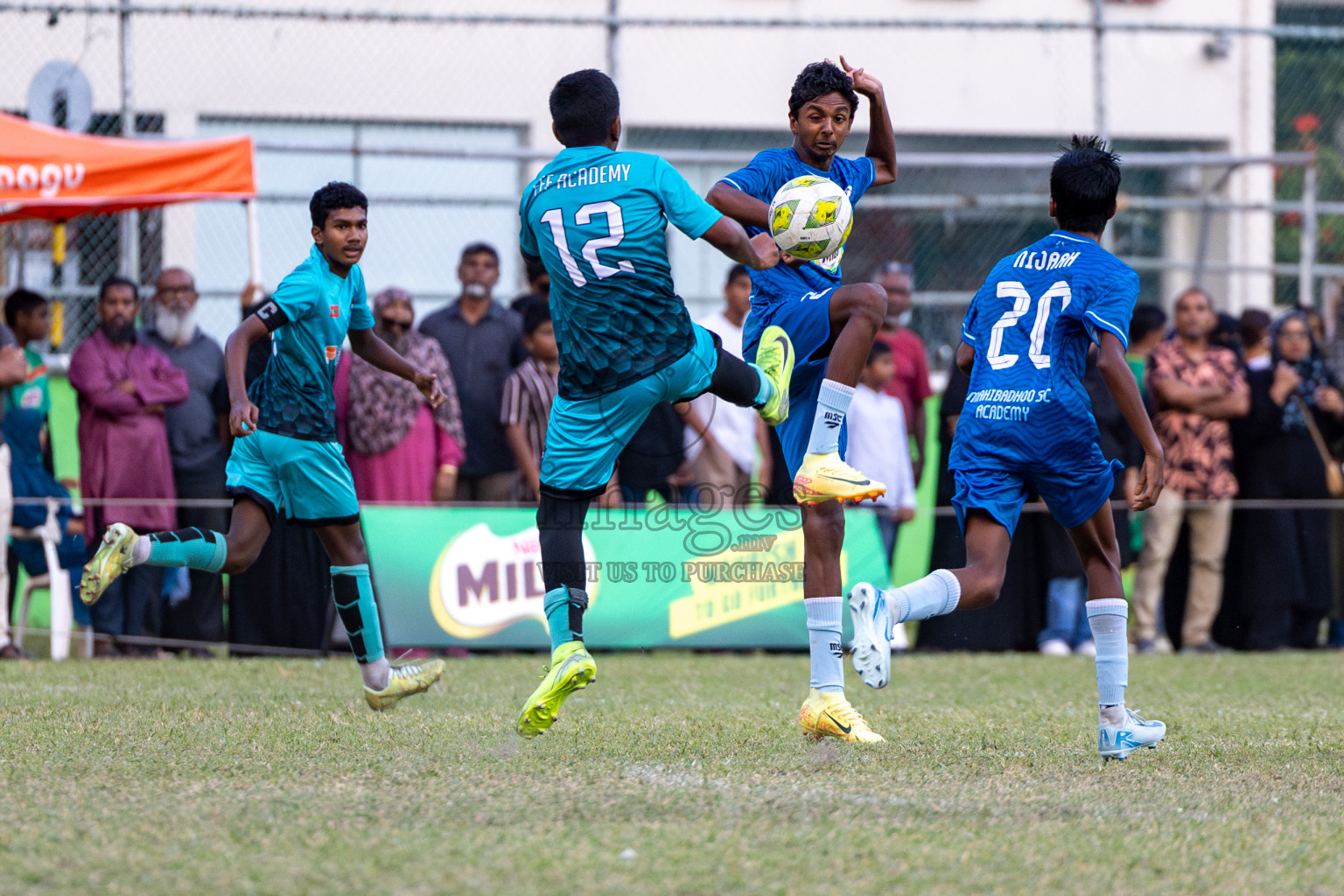 Day 2 of MILO Academy Championship 2024 held in Henveyru Stadium, Male', Maldives on Thursday, 1st November 2024. Photos:Hassan Simah / Images.mv