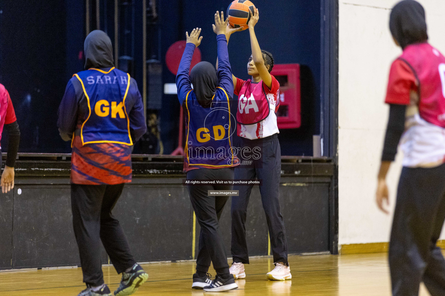 Day7 of 24th Interschool Netball Tournament 2023 was held in Social Center, Male', Maldives on 2nd November 2023. Photos: Nausham Waheed / images.mv