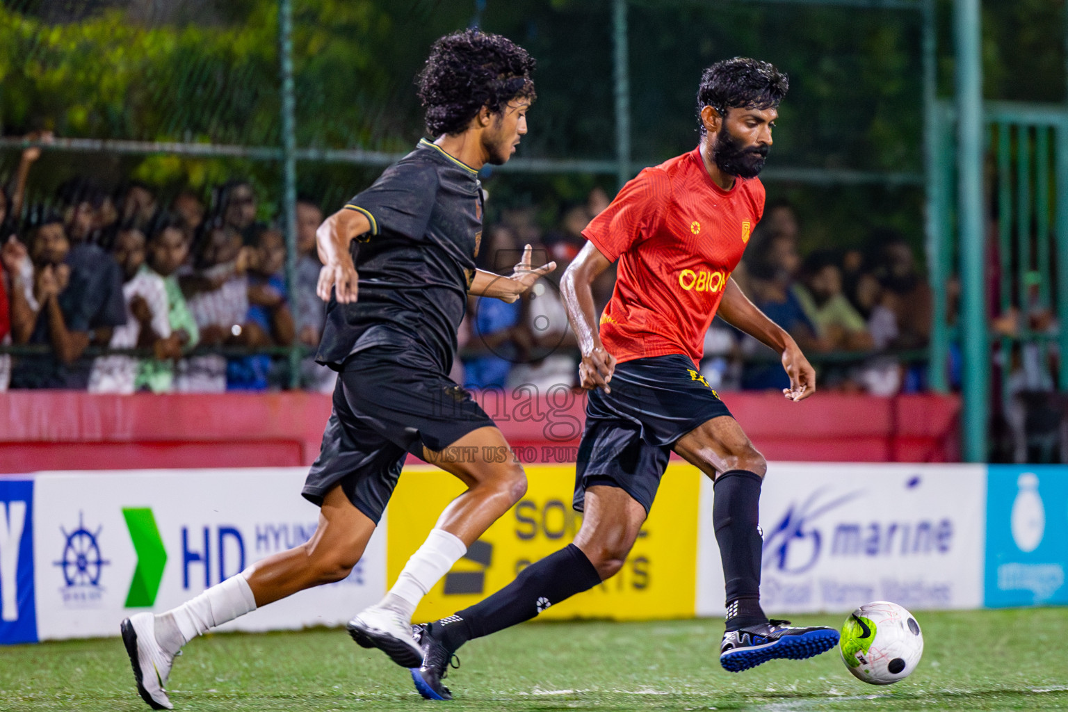 HDh Naavaidhoo vs HA Utheemu on Day 39 of Golden Futsal Challenge 2024 was held on Friday, 23rd February 2024, in Hulhumale', Maldives 
Photos: Mohamed Mahfooz Moosa/ images.mv