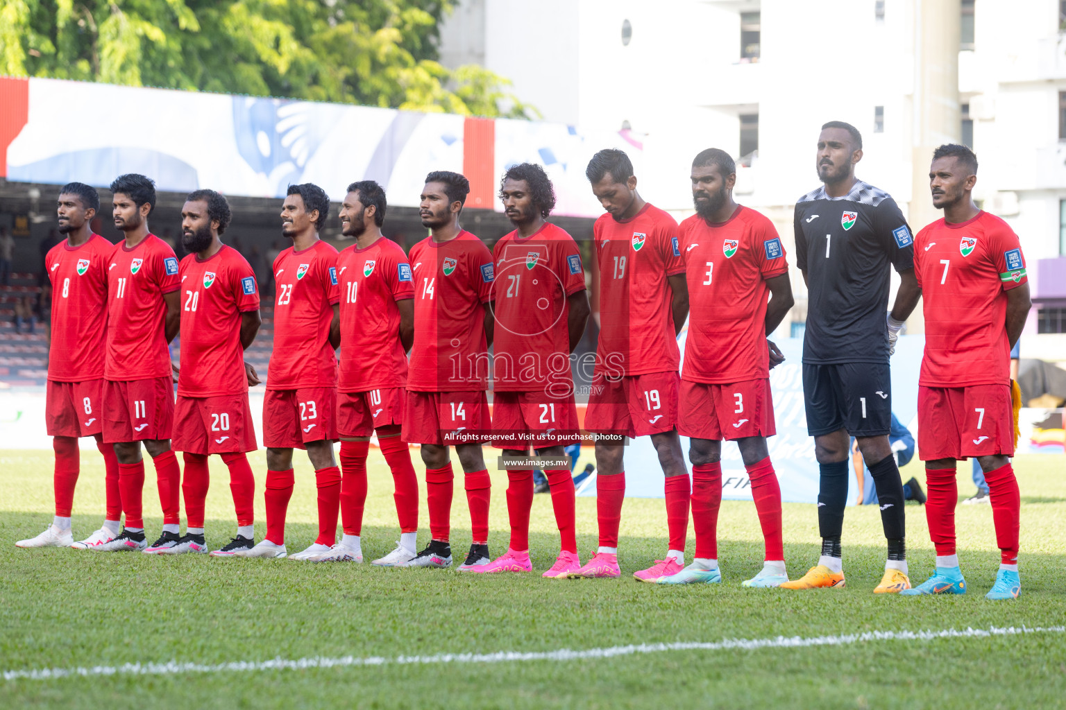 FIFA World Cup 2026 Qualifiers Round 1 home match vs Bangladesh held in the National Stadium, Male, Maldives, on Thursday 12th October 2023. Photos: Nausham Waheed / Images.mv