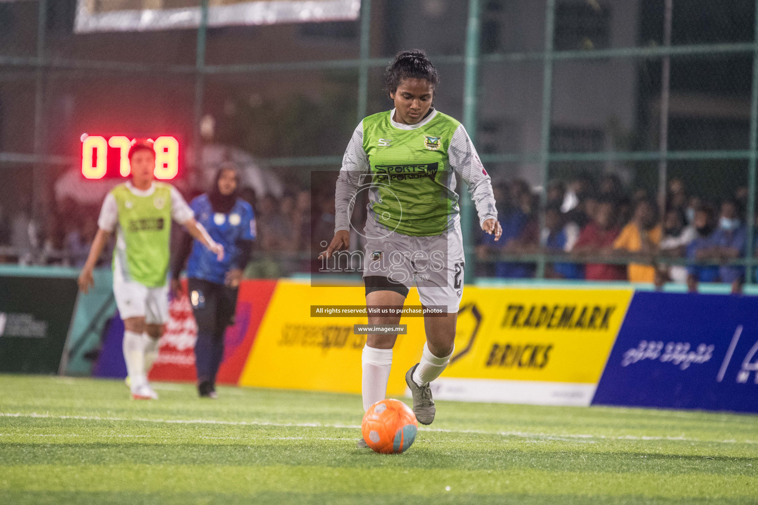 Ports Limited vs WAMCO - in the Finals 18/30 Women's Futsal Fiesta 2021 held in Hulhumale, Maldives on 18 December 2021. Photos by Nausham Waheed & Shuu Abdul Sattar