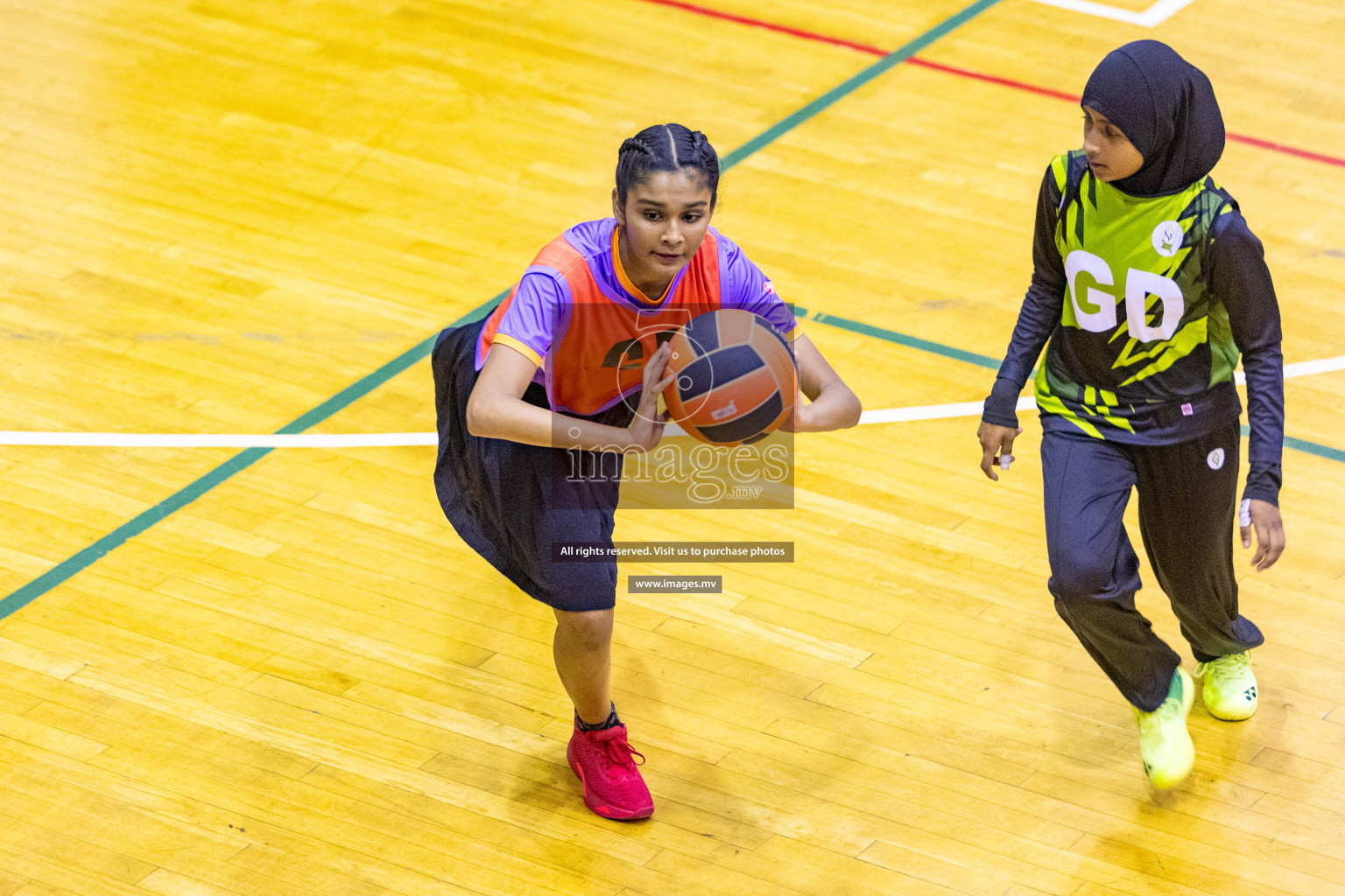 Day4 of 24th Interschool Netball Tournament 2023 was held in Social Center, Male', Maldives on 30th October 2023. Photos: Nausham Waheed / images.mv