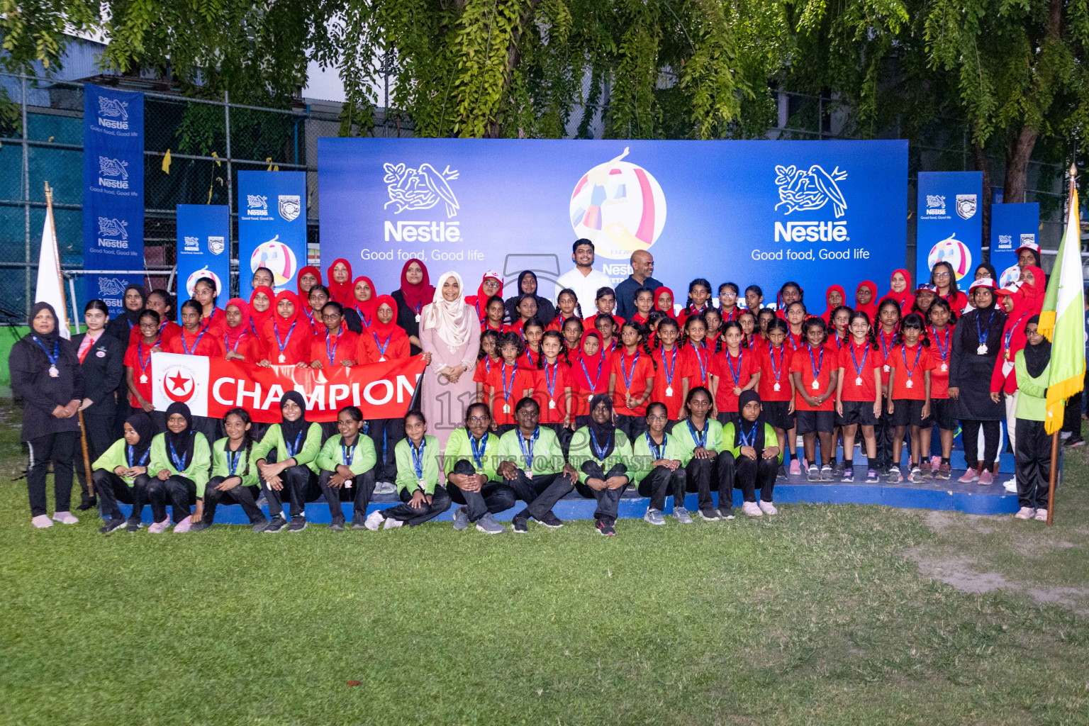 Day 3 of Nestle' Kids Netball Fiesta 2023 held in Henveyru Stadium, Male', Maldives on Saturday, 2nd December 2023. Photos by Nausham Waheed / Images.mv