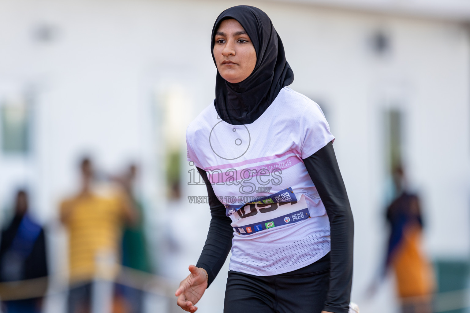 Day 1 of MWSC Interschool Athletics Championships 2024 held in Hulhumale Running Track, Hulhumale, Maldives on Saturday, 9th November 2024. Photos by: Ismail Thoriq / Images.mv