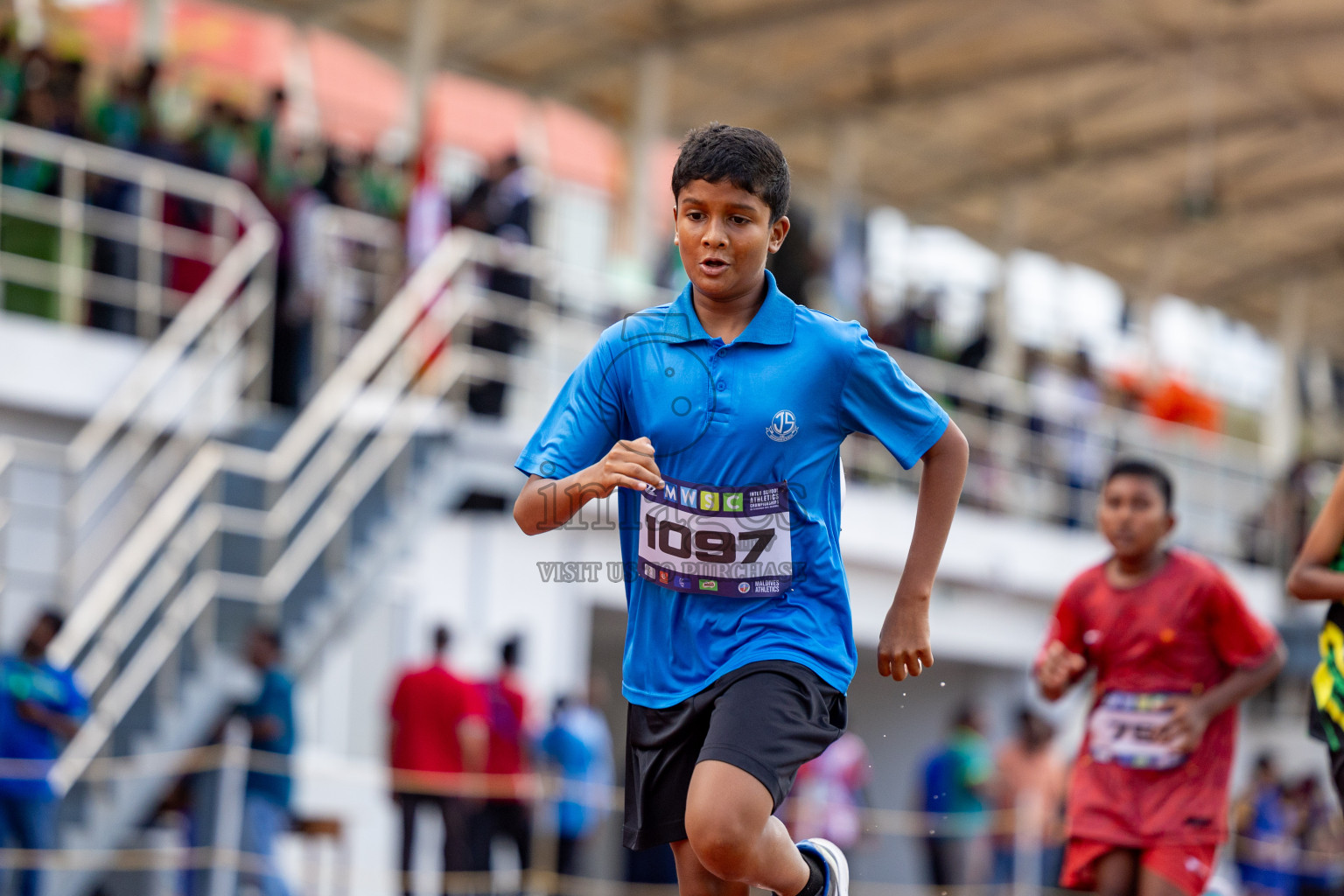 Day 1 of MWSC Interschool Athletics Championships 2024 held in Hulhumale Running Track, Hulhumale, Maldives on Saturday, 9th November 2024. 
Photos by: Ismail Thoriq, Hassan Simah / Images.mv